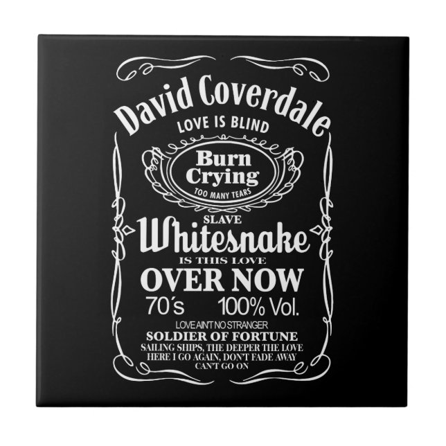 David Coverdale Ceramic Tile (Front)