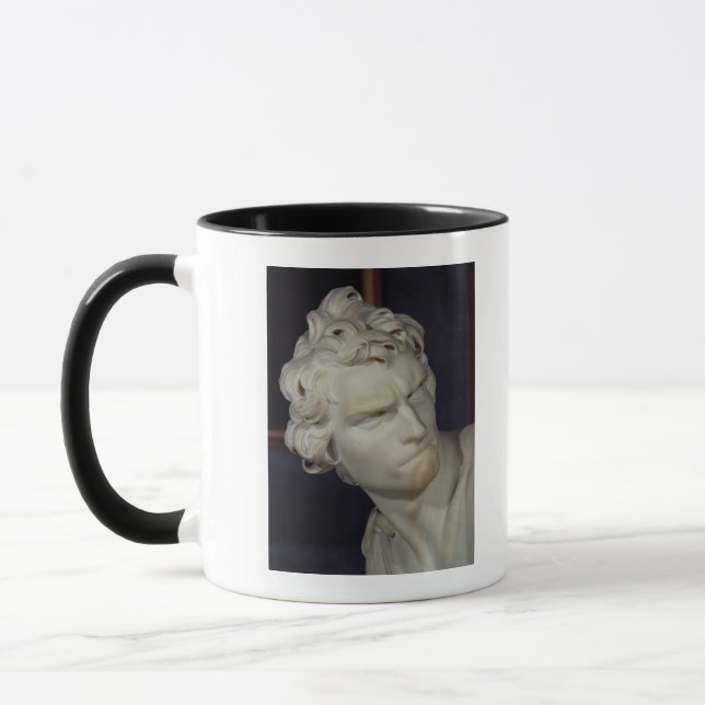 David, detail of the head, 1623-23 mug (Left)