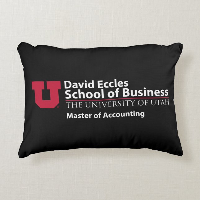 David Eccles - Master of Accounting Accent Pillow (Front)