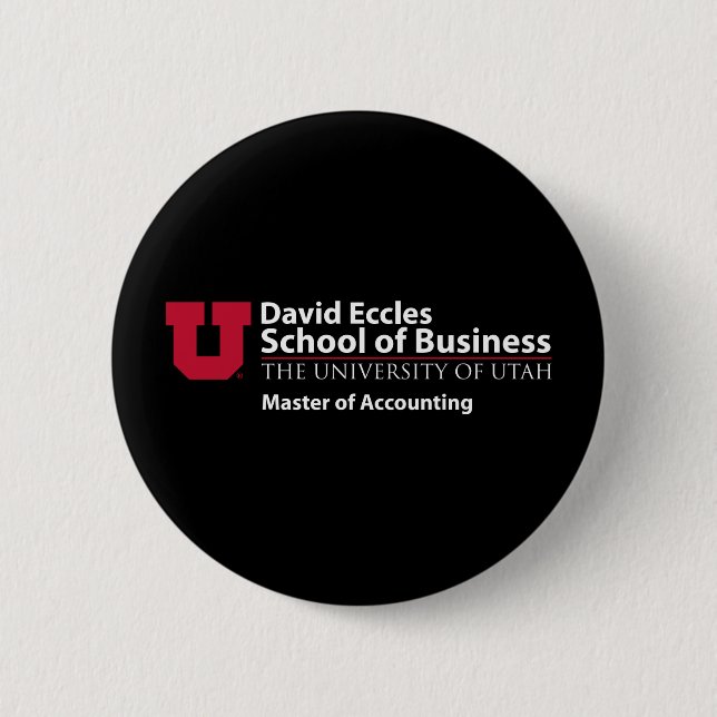 David Eccles - Master of Accounting Button (Front)