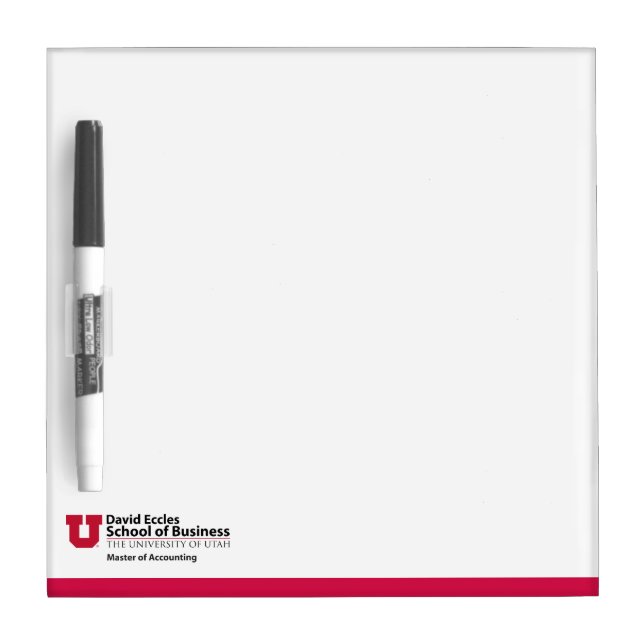 David Eccles - Master of Accounting Dry-Erase Board (Front)