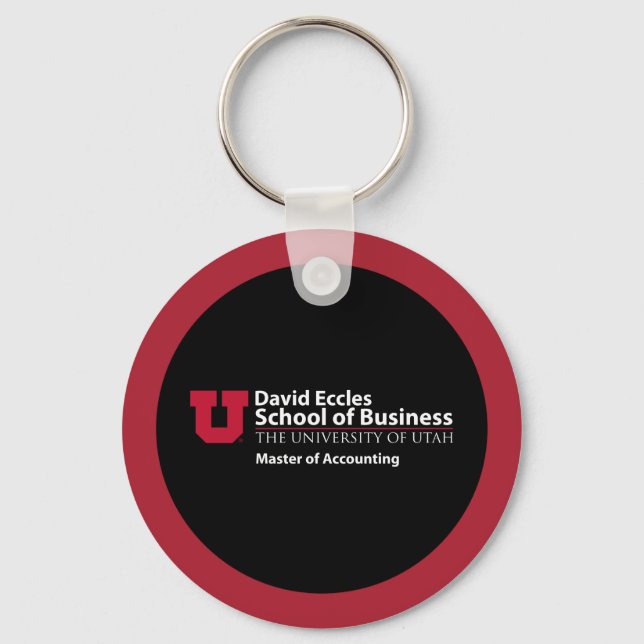 David Eccles - Master of Accounting Keychain (Front)