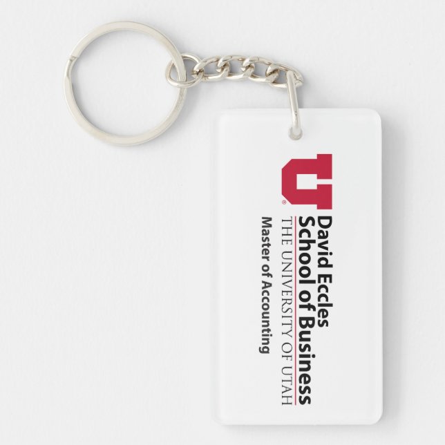 David Eccles - Master of Accounting Keychain (Front)