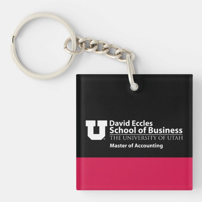 David Eccles - Master of Accounting Keychain (Front)