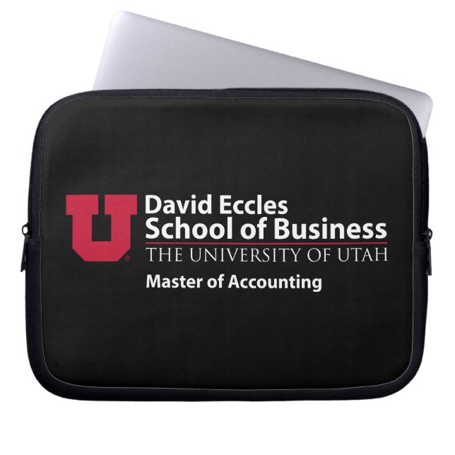 David Eccles - Master of Accounting Laptop Sleeve (Front)