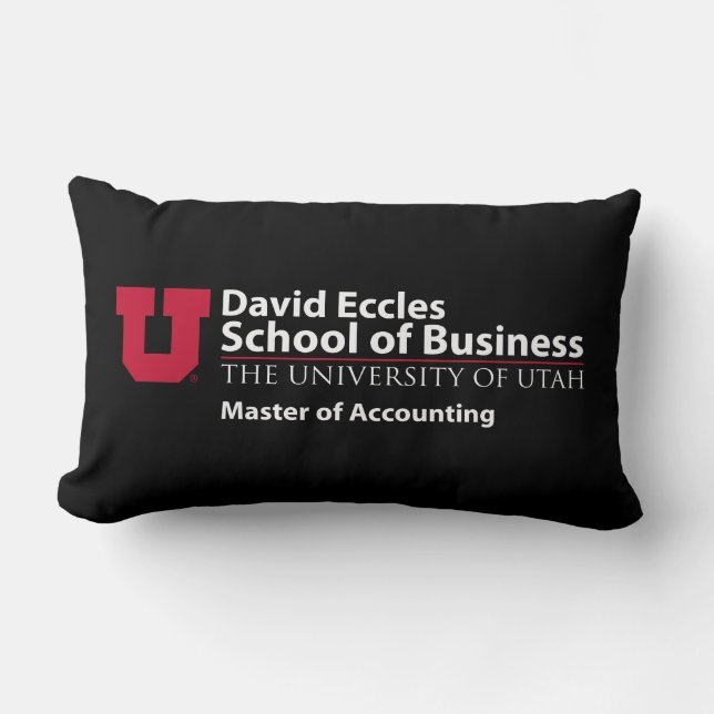 David Eccles - Master of Accounting Lumbar Pillow (Front)