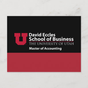 David Eccles - Master of Accounting Postcard
