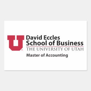 David Eccles - Master of Accounting Rectangular Sticker