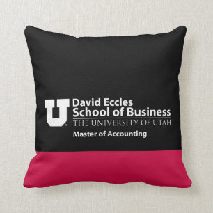 David Eccles - Master of Accounting Throw Pillow