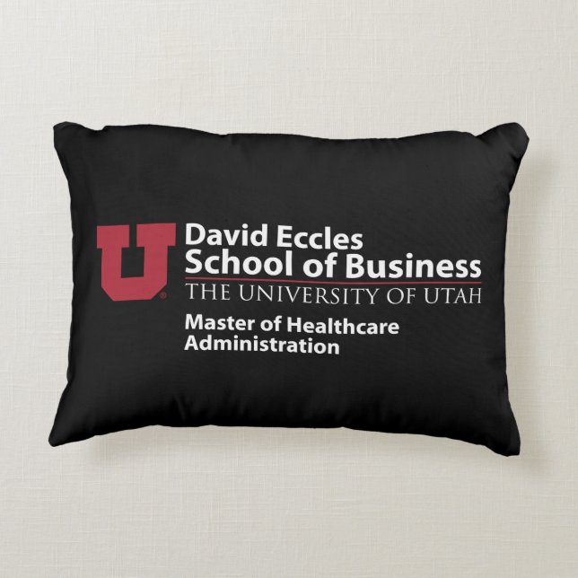 David Eccles - Master of Healthcare Administration Accent Pillow (Back)
