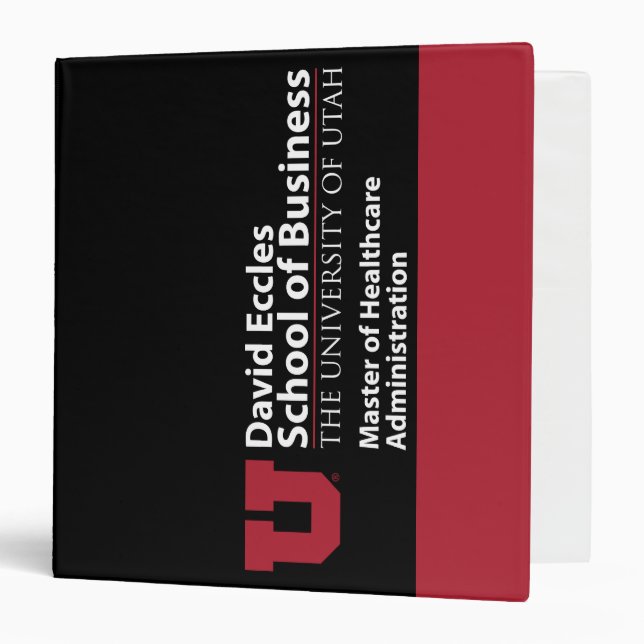 David Eccles - Master of Healthcare Administration Binder (Front/Inside)