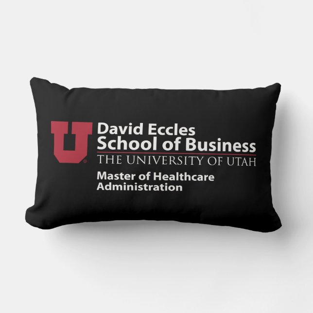 David Eccles - Master of Healthcare Administration Lumbar Pillow (Front)