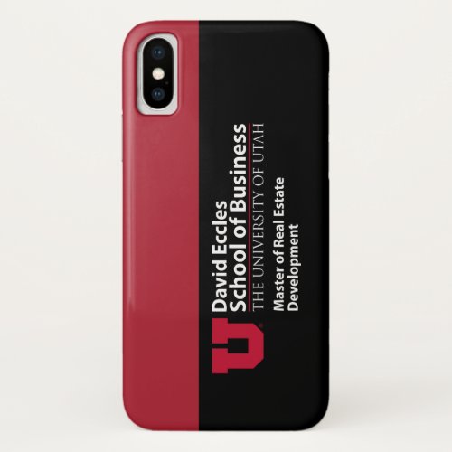 David Eccles _ Master of Real Estate Development iPhone X Case