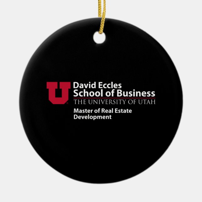 David Eccles - Master of Real Estate Development Ceramic Ornament (Front)