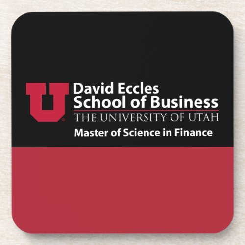 David Eccles _ Master of Science in Finance Beverage Coaster