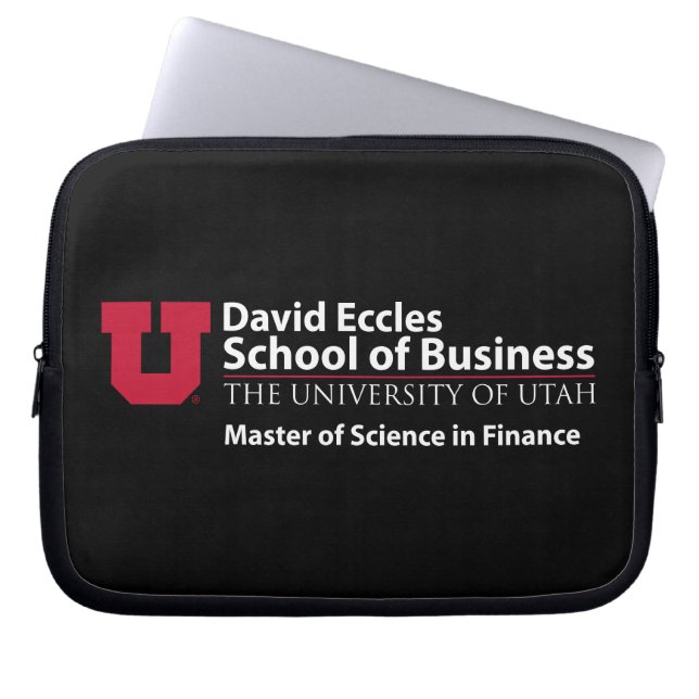 David Eccles - Master of Science in Finance Laptop Sleeve (Front)