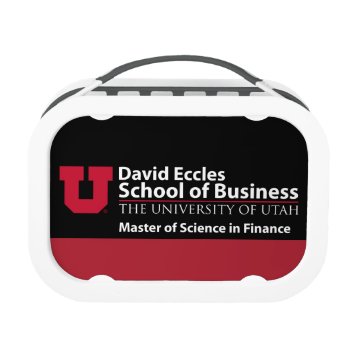 David Eccles - Master Of Science In Finance Lunch Box by universityofutah at Zazzle