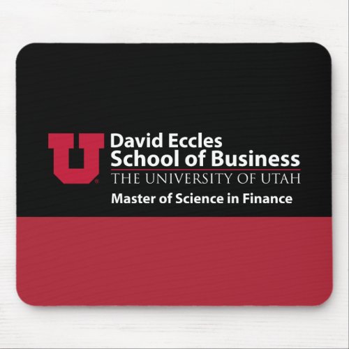 David Eccles _ Master of Science in Finance Mouse Pad