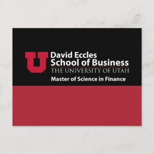 David Eccles - Master of Science in Finance Postcard