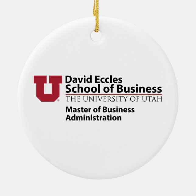 David Eccles - MBA Ceramic Ornament (Back)