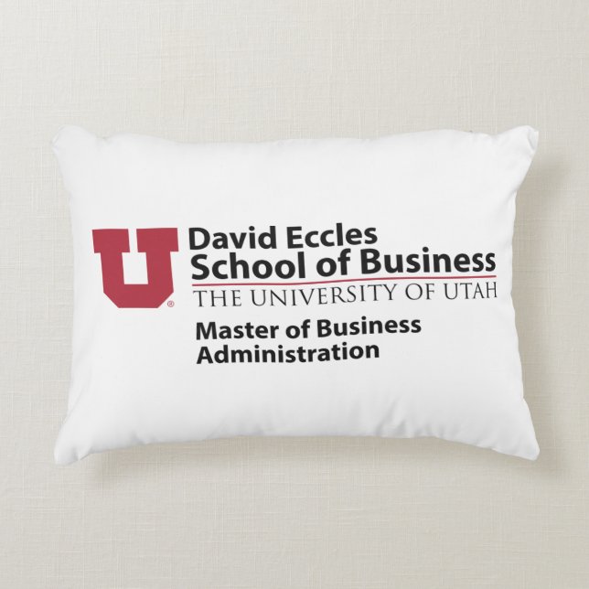David Eccles - MBA Decorative Pillow (Front)