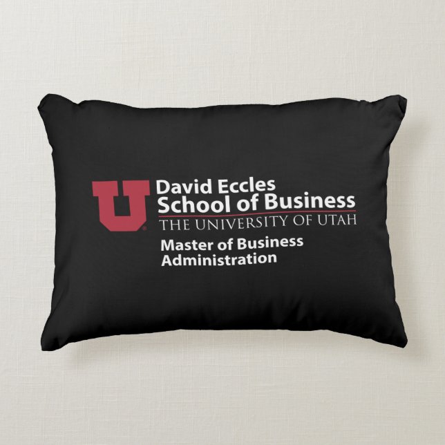 David Eccles - MBA Decorative Pillow (Front)
