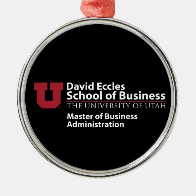 David Eccles - MBA Metal Ornament (Front)