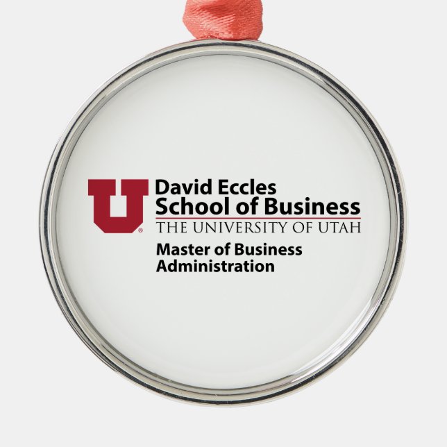 David Eccles - MBA Metal Ornament (Front)