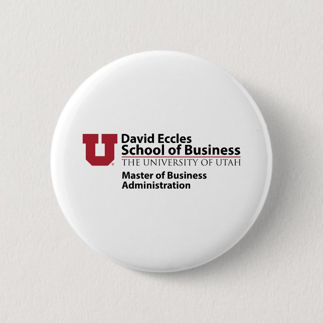 David Eccles - MBA Pinback Button (Front)