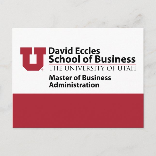 David Eccles - MBA Postcard (Front)