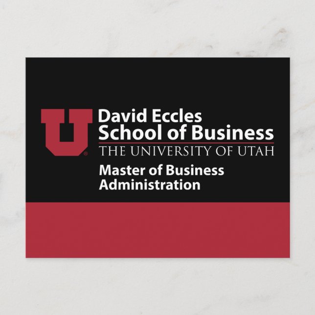 David Eccles - MBA Postcard (Front)