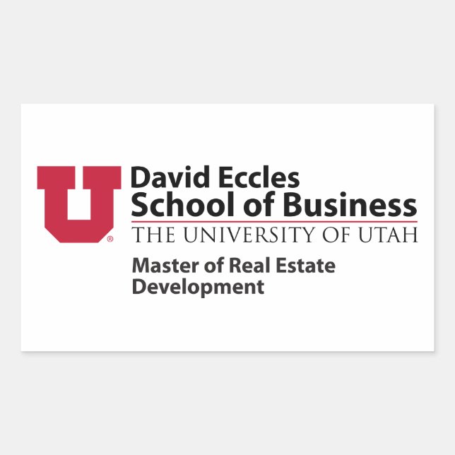 David Eccles - Real Estate Development Rectangular Sticker (Front)