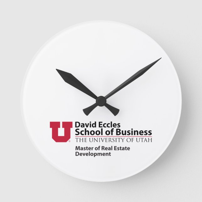 David Eccles - Real Estate Development Round Clock (Front)
