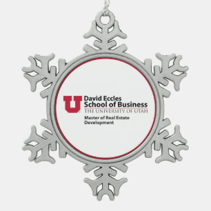 David Eccles - Real Estate Development Snowflake Pewter Christmas Ornament