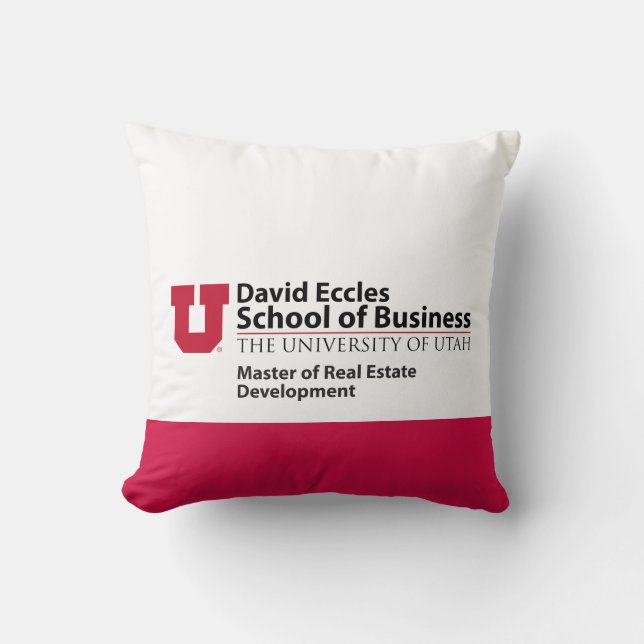 David Eccles - Real Estate Development Throw Pillow (Front)