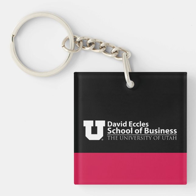 David Eccles School of Business Keychain (Front)