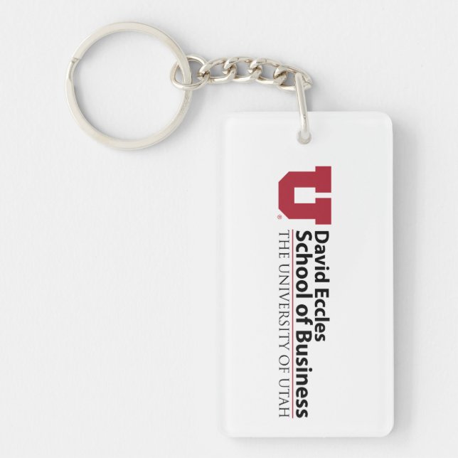 David Eccles School of Business Keychain (Front)