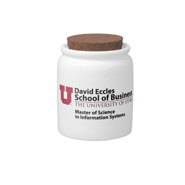 David Eccles School of Business - MSIS Candy Jar (Front)