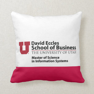 David Eccles School of Business - MSIS Throw Pillow