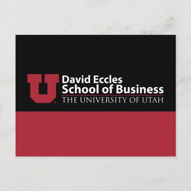 David Eccles School of Business Postcard (Front)