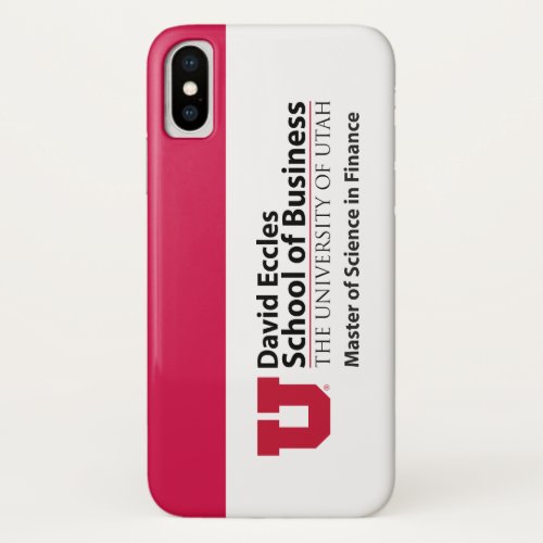 David Eccles _ Science in Finance iPhone X Case