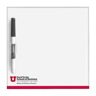 David Eccles - Science in Finance Dry Erase Board