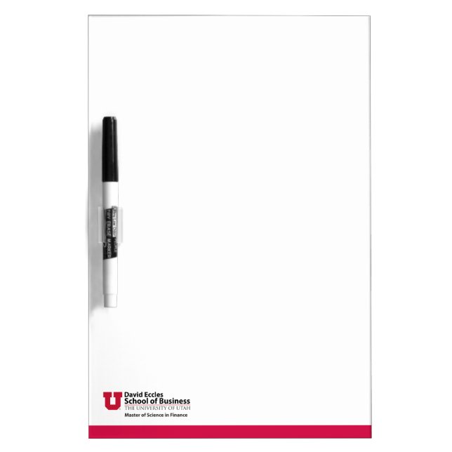 David Eccles - Science in Finance Dry Erase Board (Front)