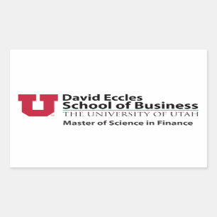 David Eccles - Science in Finance Rectangular Sticker