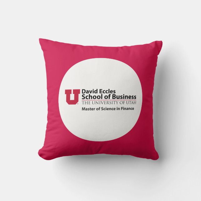 David Eccles - Science in Finance Throw Pillow (Front)