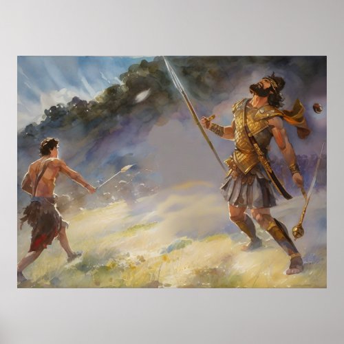 David Fights Against Goliath Poster