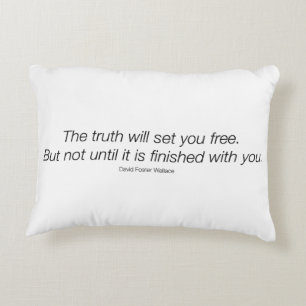David Foster Wallace Quote Pillow! Decorative Pillow