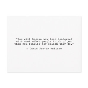 David Foster Wallace Quote Postcard