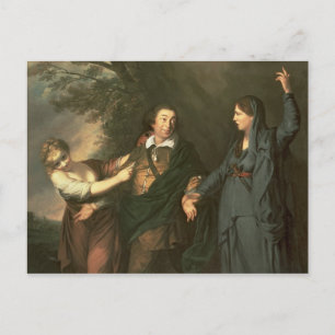 David Garrick between the Muses of Tragedy Postcard