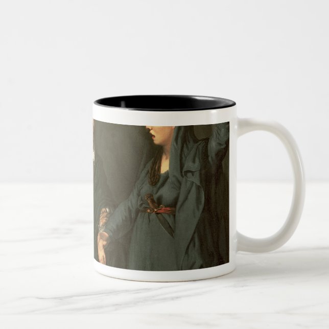 David Garrick  between the Muses of Tragedy Two-Tone Coffee Mug (Right)